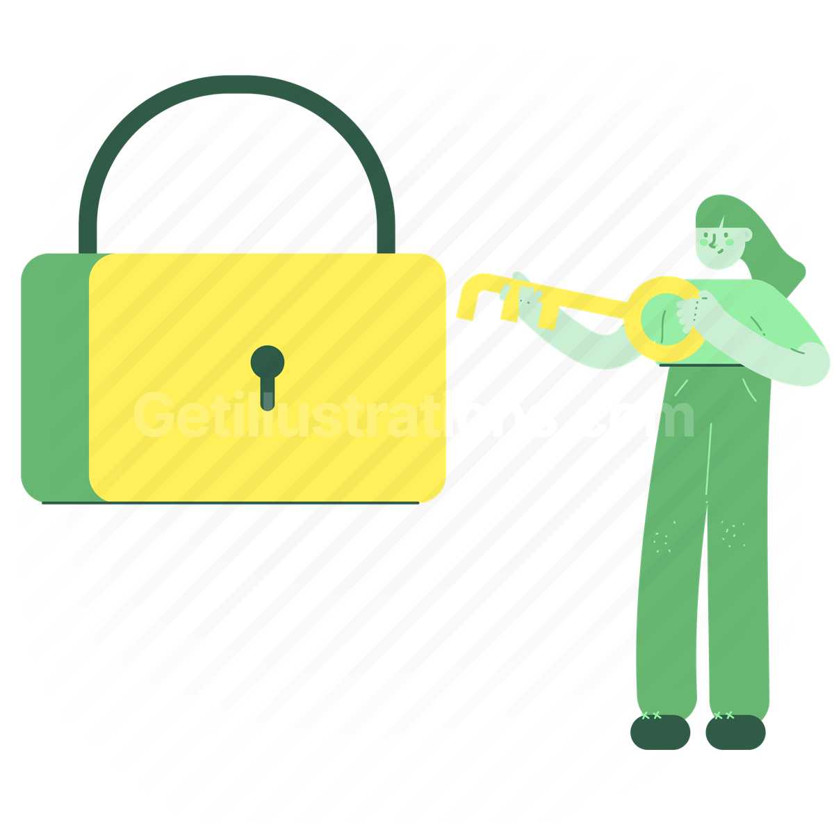 woman, female, person, lock, locked, key, padlock, privacy